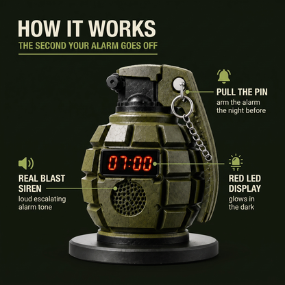 Pullbox - Grenade alarm clock